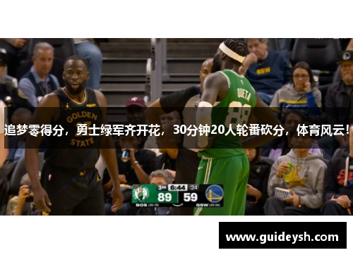 追梦零得分，勇士绿军齐开花，30分钟20人轮番砍分，体育风云！